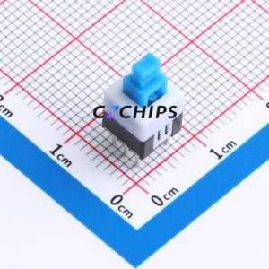 HX 7-7 ZS Push Button Switch DIP Switch Double Pole Double Throw Self-Locking Rectangle Plunger Through Hole - Product Image 1