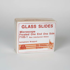 Portaobjetos Esmerilados de 75 x 25 mm, Esmerilados por un Lado, Caja de 50 Unidades para Suministros de Laboratorio, Accesorios para Microscopio, Categoría Biología, Código de Artículo B654 - Product Image 1