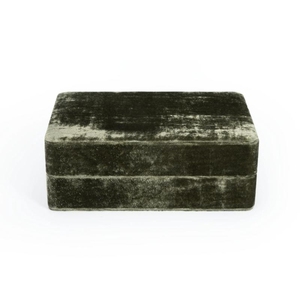 Kotak Perhiasan Beludru Hijau Tua Ukuran Besar untuk Perjalanan, Kemasan Set Perhiasan Kalung Gelang Anting Cincin, Kotak Penyimpanan Perhiasan - Product Image 3