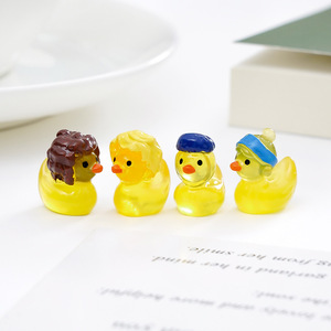 Nuevo producto de KI yuewus, la linda y luminosa figura de patito amarillo, un accesorio decorativo colgante para bricolaje. - Product Image 3