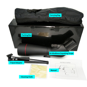 Ce được phê duyệt hollyview HD Zoom chim xem đốm phạm vi <span class=keywords><strong>20</strong></span>-<span class=keywords><strong>60x80</strong></span> ống quang học với chân máy điện thoại thông minh Adapter BAK4 lăng kính - Product Image 5