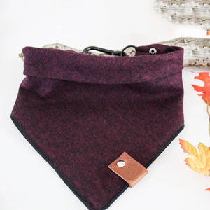 Vente en gros de bandanas en tissu doux avec clip logo personnalisé sur le collier ensemble de bandanas écharpe pour accessoires pour chiens - Product Image 3