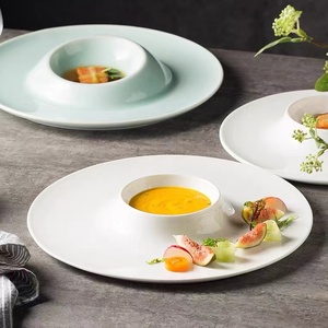 Vaisselle de ménage moderne Simple, service de cuisine de 10 pouces, boulettes, Dessert, assiettes à Sauce - Product Image 4