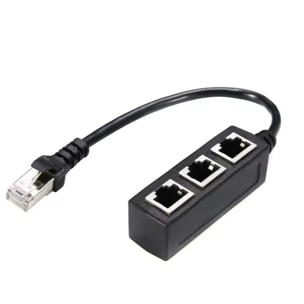 RJ45 Cat7e 분배기 케이블 연장 선 1 개 3 개 네트워크 전송 연결 케이블 1 개 3 개 버스 CAT7 네트워크 연결 케이블