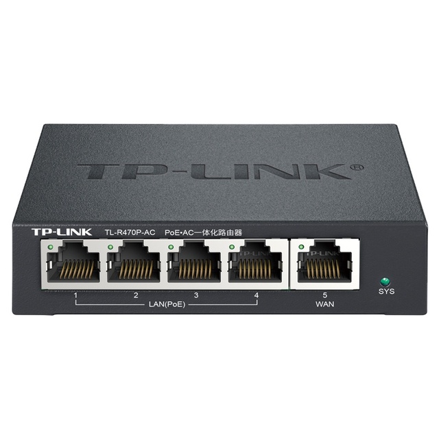 TP-Link TL-R470GP-AC Gigabit Wired Router with 4-Port POE for Commercial or Home Use Industrial Components