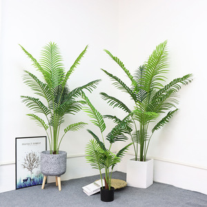 Künstliche Pflanzen Baum Home Decor Bonsai Baum Kunststoff Pflanzen Töpfe Garten Landschafts bau Moderne gefälschte Pflanzen Indoor Palme - Product Image 3