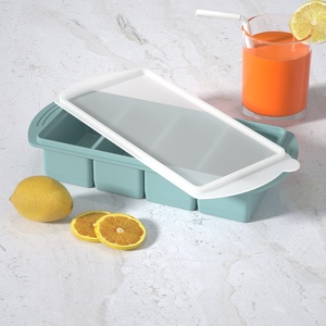 Lớn 1000ml tái sử dụng Silicone <span class=keywords><strong>Ice</strong></span> <span class=keywords><strong>Cube</strong></span> <span class=keywords><strong>Tray</strong></span> với nắp tủ đông công cụ và <span class=keywords><strong>Ice</strong></span> Cream Maker New công suất lớn Tủ đông phụ kiện - Product Image 5