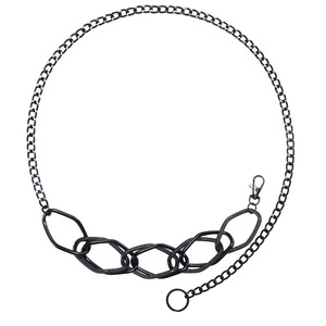 โซ่คาดเอวโลหะทรงเรขาคณิตแฟชั่นสำหรับผู้หญิง สีทอง สีเงิน สีดำ ทำจากโลหะผสมสังกะสี สวมใส่ได้ทุกวัน สไตล์ฮิปฮอป - Product Image 5