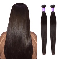 Extensions de cheveux Micro tressés naturels 1 pièce, cheveux humains, à pointe plate, bande en caoutchouc bleu, nouvelle collection