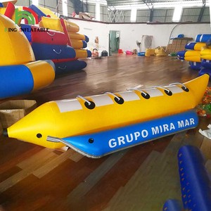 <span class=keywords><strong>Bateau</strong></span> banane gonflable Prix <span class=keywords><strong>4</strong></span> <span class=keywords><strong>places</strong></span> Tube Adultes Jeux d'eau 0.9mm Bâche PVC Gonflables remorquables - Product Image 3