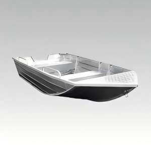 Bateau de pêche et de <span class=keywords><strong>chasse</strong></span> en aluminium de 18 pieds, bateau à fond plat avec moteur hors-bord, activité nautique en plein air - Product Image 3