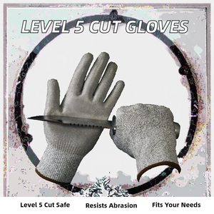 Gants de jardinage et équipement de protection, gants anti-coupure 5 PU enduits, protection des mains de sécurité industrielle, gants de travail résistants aux coupures - Product Image 2
