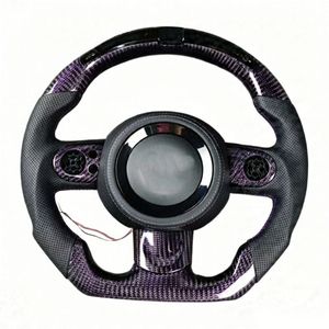 Volante de Coche Personalizado de Cuero y Fibra de Carbono Forjada para <span class=keywords><strong>Mini</strong></span> <span class=keywords><strong>Cooper</strong></span> Jcw R50 R52 R53 R55 R56 R57 R60 R61 F55 F56 F57 F54 F60 - Product Image 4