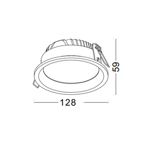 Plafonnier encastré rond moderne en argent 20W <span class=keywords><strong>Spot</strong></span> Down Lighting - Product Image 6