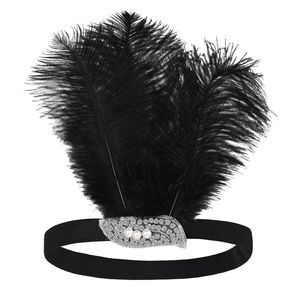 Coiffe scintillante en cristal pour femme, accessoires de scène pour clubs, chanteuses et danseuses de Samba, coiffe sexy de fête avec strass et plumes - Product Image 4
