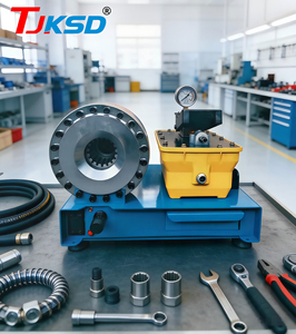 Machine à sertir les flexibles hydrauliques portable Série P16, sertisseuse de flexibles de 1 pouce avec pompe pneumatique, outil de réparation de raccords de flexibles sur <span class=keywords><strong>site</strong></span> - Product Image 1