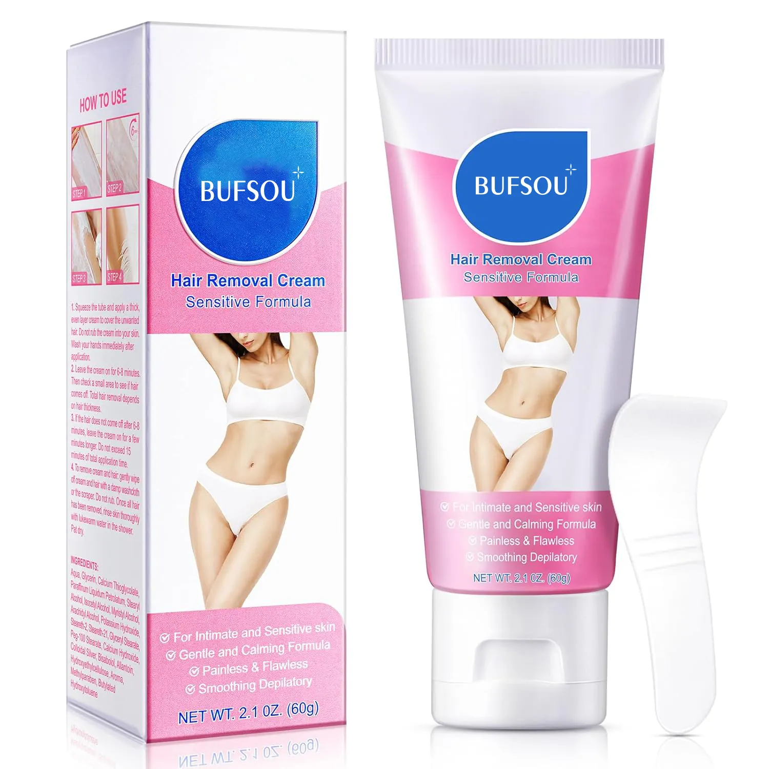 Efficient Full Body Painless Depilatory Cream Quickly Removes Unwanted Hair from Armpits Hands Legs Intimate Areas