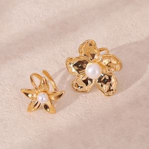 Anillos de Acero Inoxidable 316L Personalizados, Resistentes al Deslustre y al Agua, Chapados en Oro de 14k y 18k con PVD, para Mujer, Gran Venta - Product Image 4