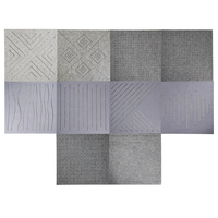 Panneaux décoratifs modernes en feutre PET, dalles en polyester PET pour cinéma, bureau, maison, panneaux muraux autocollants