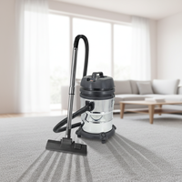 Aspirateur humide et sec en acier inoxydable pour la maison, 1400 W, 25 L, avec base normale
