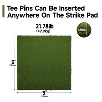Tapis de Pratique de Golf Professionnel Grearth – Tapis de Frappe Commercial en Gazon Synthétique PA pour Toutes Positions