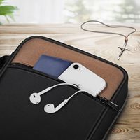 Housse de Bible et étui de transport pour livre, sac d'église portable en polyester imperméable avec poche zippée et poignée, capacité 3L+, cadeau unisexe