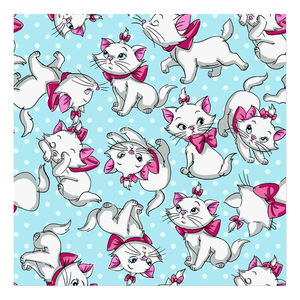 De Factory Outlet Populaire Levendige Leuke Katten Cartoon Custom Digital Printing 100% Katoen Geweven Stof Plain Voor Baby Kleding - Product Image 5