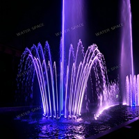 Fuente Programada a Medida para Plantas de Manufactura, con Múltiples Patrones de Agua e Iluminación de Color, para la Construcción de Paisajes en Complejos Comerciales