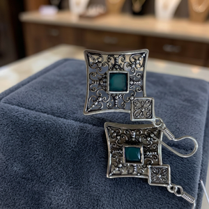 Boucles d'oreilles pendantes bohèmes en argent plaqué avec zircon de haute qualité, prix attractif, pour femmes, breloques mignonnes, cadeau - Product Image 4