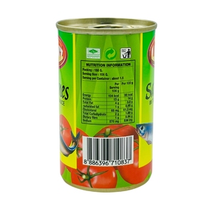 155g Certificado Halal Premium Skipjack Mariscos enlatados Sardinas listas para comer con salsa de tomate y aceite Linkz Pescado enlatado - Product Image 2