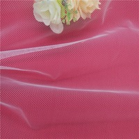 Tissu en maille de nylon 100% respirant et léger de 22 g/m², blanc, pour robes de soirée et robes à paillettes, tissu en tulle, tissu en dentelle