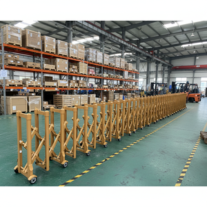 Barrières en acier inoxydable de trafic de haute qualité roues mobiles télescopiques coulissantes rétractables dernier style écologique - Product Image 1