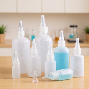 Botella de Plástico con Boquilla de 10ml, 20ml, 50ml, 100ml, 200ml, 250ml con Tapa para Dispensar Pegamento o Aceite, Envase de Pequeña Capacidad - Product Image 1