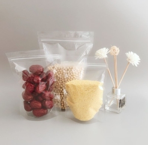 Sacs d'emballage alimentaire transparents refermables en PE laminé avec fermeture éclair, personnalisables avec logo, faible MOQ, pour lait, qualité alimentaire, recyclables - Product Image 3