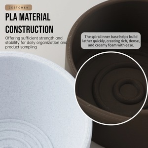 <span class=keywords><strong>Nouvelle</strong></span> conception Bol à mousse à raser imprimé en 3D Vente en gros Utilisation domestique Mugs à savon à raser en plastique pour barbier Tasse à soupe <span class=keywords><strong>de</strong></span> nettoyage avec poignée - Product Image 5