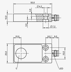 Sensor de Proximidad Inductivo MT-BALLUFF BES 516-347-MO-C-S49 M12 Sin Montaje a Superficie PNP NO 24V Posición Industrial BES01FR - Product Image 1