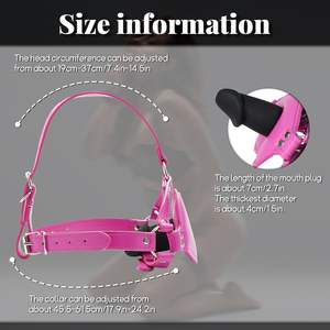 Jouets SM, balle de gag en silicone, attaches de bondage BDSM, harnais à <span class=keywords><strong>bouche</strong></span> ouverte, accessoires exotiques pour adultes, jouet pour femmes - Product Image 5