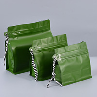 Bolsa de Embalaje de Mylar con Cierre Ziplock, Personalizada al por Mayor, de Aluminio, Cuadrada, para Granos de Café, Hierbas Secas, Semillas de Flores