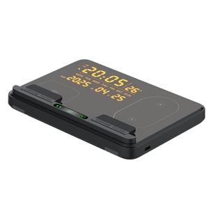 Productos de tendencia 2025 Nuevas llegadas 6 en 1 Inalámbrico 15W Carga rápida con luz nocturna Temperatura Humedad Reloj despertador Pantalla - Product Image 4