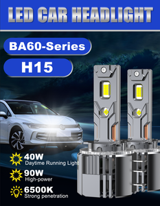 H15 LED Headlight Bulbs Canbus For Volkswagen VW Golf 7 6 MK3 H15 LED High Low Beam <b>Driving</b> <b>Lights</b> DRL - Product Image 1