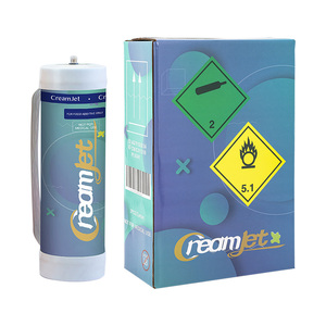 Bouteille de gaz pour crème fouettée Creamjet France, stock disponible, livraison rapide, CO2/N2 haute pureté, outils pour desserts, réservoir de gaz - Product Image 1