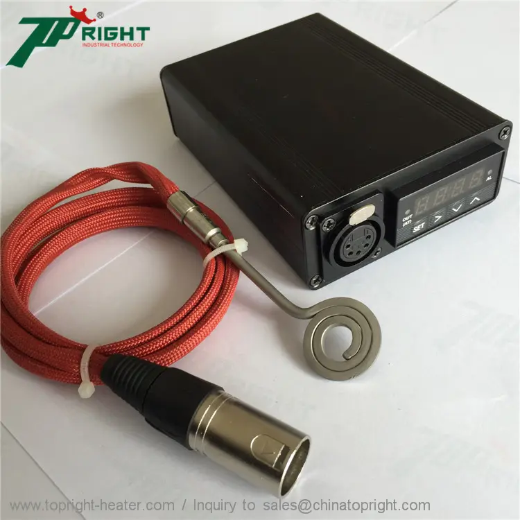 5pin mini xlr plug 120v enail coil heater met pid-regeling doos
