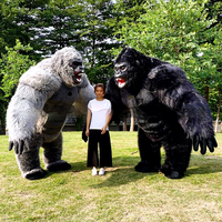 Costume gonflable en peluche pour adulte Gorilla King Kong, à porter par des personnes