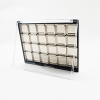Palette de fard à paupières magnétique personnalisée 24 couleurs, emballage transparent de pigment d'ombre à paupières vide