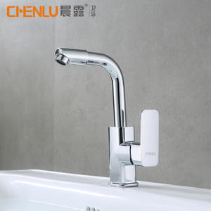 Robinet de lavabo Chenlu à poignée unique, avec noyau en cuivre, à poser sur le plan, pour usage domestique - Product Image 1
