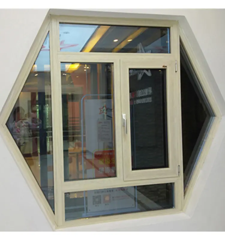 Kanatlı pencere koyu kahverengi kanatlı pencere net ile kanatlı pencere kilidi kolu