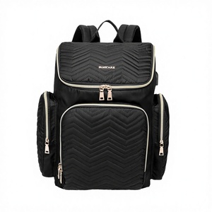 Sac à dos de maternité imperméable en tissu Oxford, à fermeture éclair, avec compartiments séparés pour articles secs et humides, idéal pour les sorties en plein air - Product Image 2