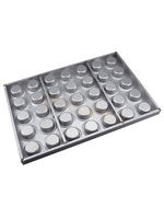 Plaque de cuisson multi-emplacements en aluminium Sanneng SN9083 9084 9222, grande, compatible four, pour tartes aux œufs, puddings et gâteaux au poulet