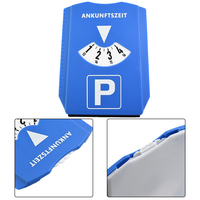 Plaque de stationnement en plastique avec grattoir à neige et indicateur de montre à paiement, pour utilisation extérieure portable (compatible Euro)