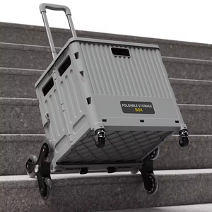 折り畳み式トロリーPP素材折りたたみ式ショッピングカートポータブル市場 - Product Image 6